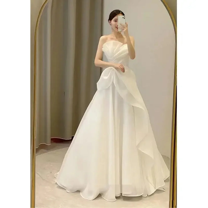 Strapless Fashion Wedding Dress