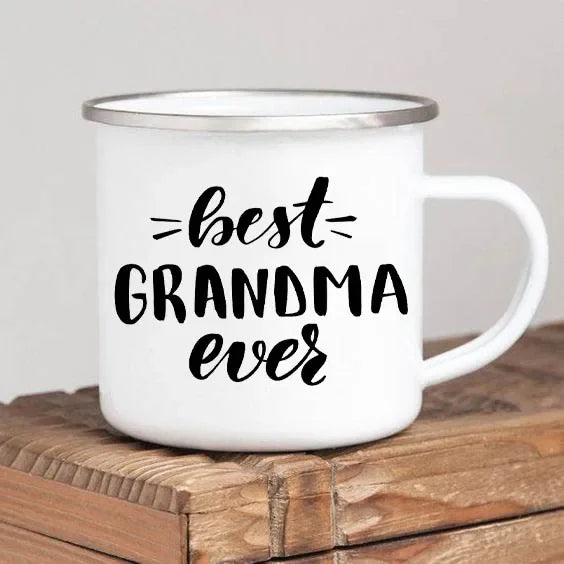 World’s Best Grandma Enamel Mug