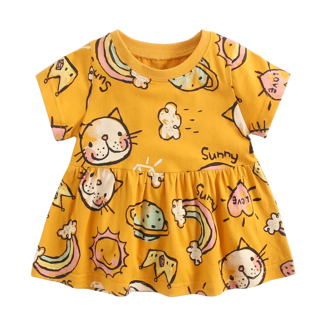 Sanlutoz Short Sleeve Summer Baby Dress