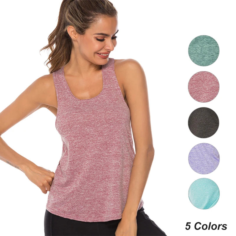 Sleeveless Racerback Workout Tank Tops