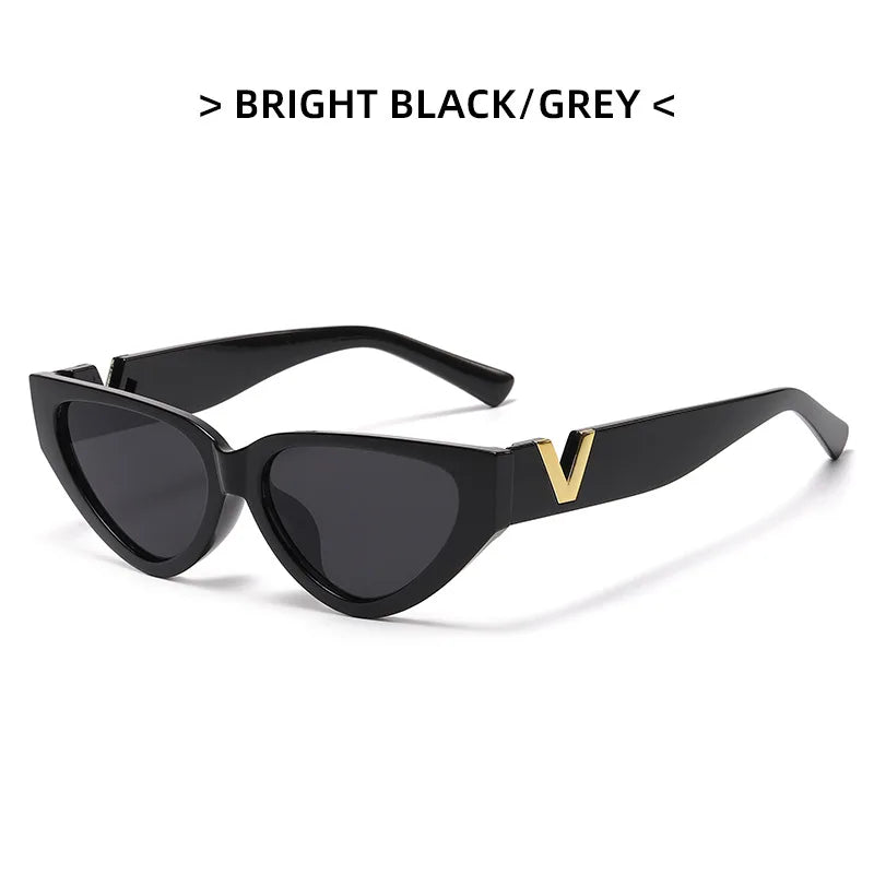 Luxury Glamour Women Brand Kitten Eye Sunglasses