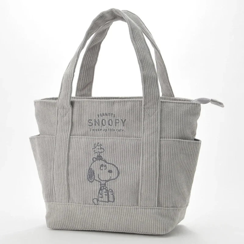 Disney Snoopy Corduroy Tote Bag