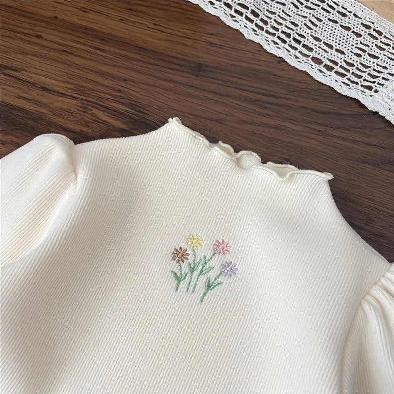 Baby Girls Puff Sleeve Sweater