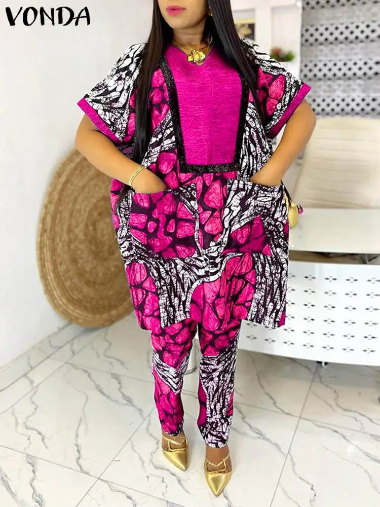 Plus Size 5XL Women Elegant Matching Set