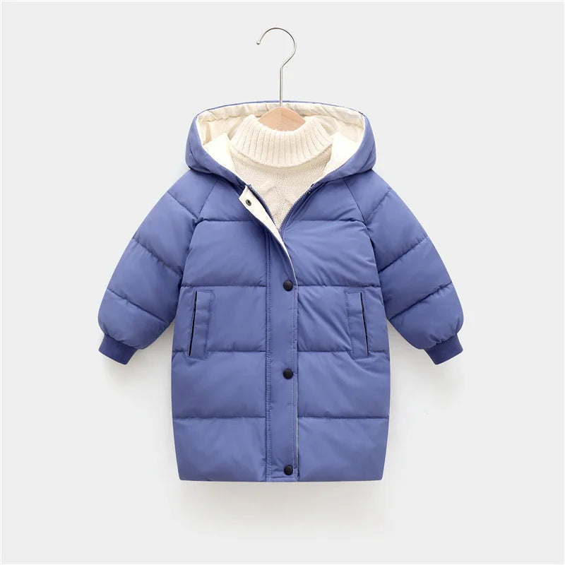 Kids Down Long Winter Coat