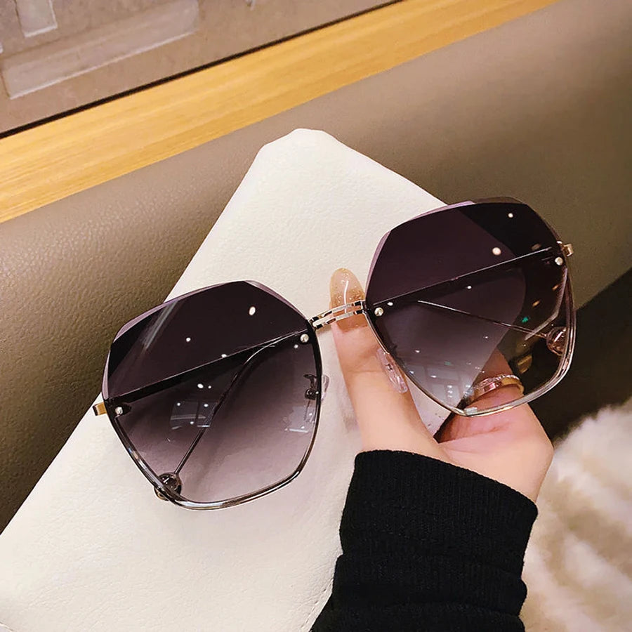 Fashion Polygonal Metal Sunglasses