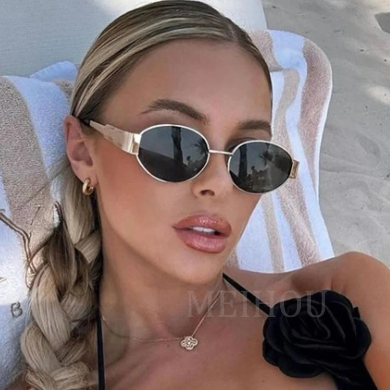 Trendy Oval Sunglasses