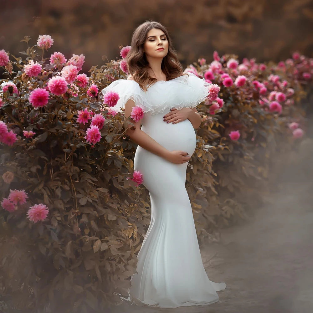 Elegant Maternity Photography Dress