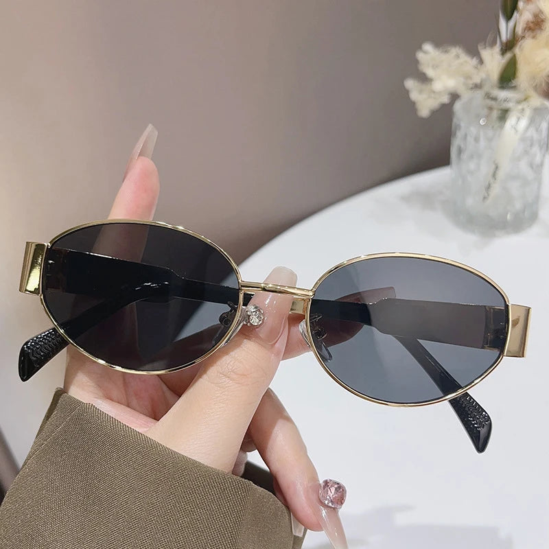 Trendy Oval Sunglasses