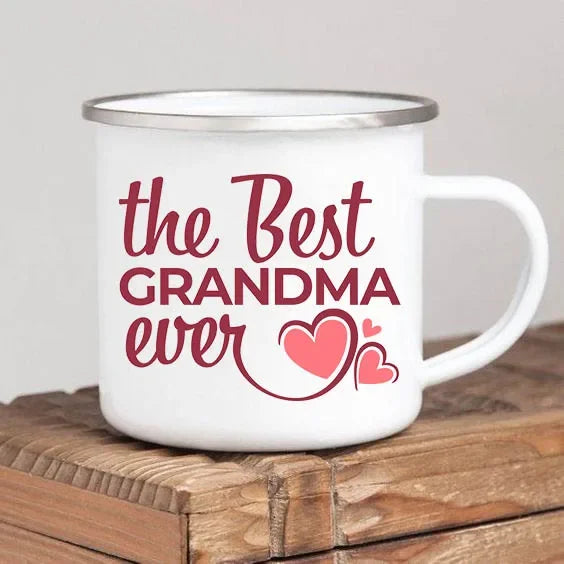 World’s Best Grandma Enamel Mug