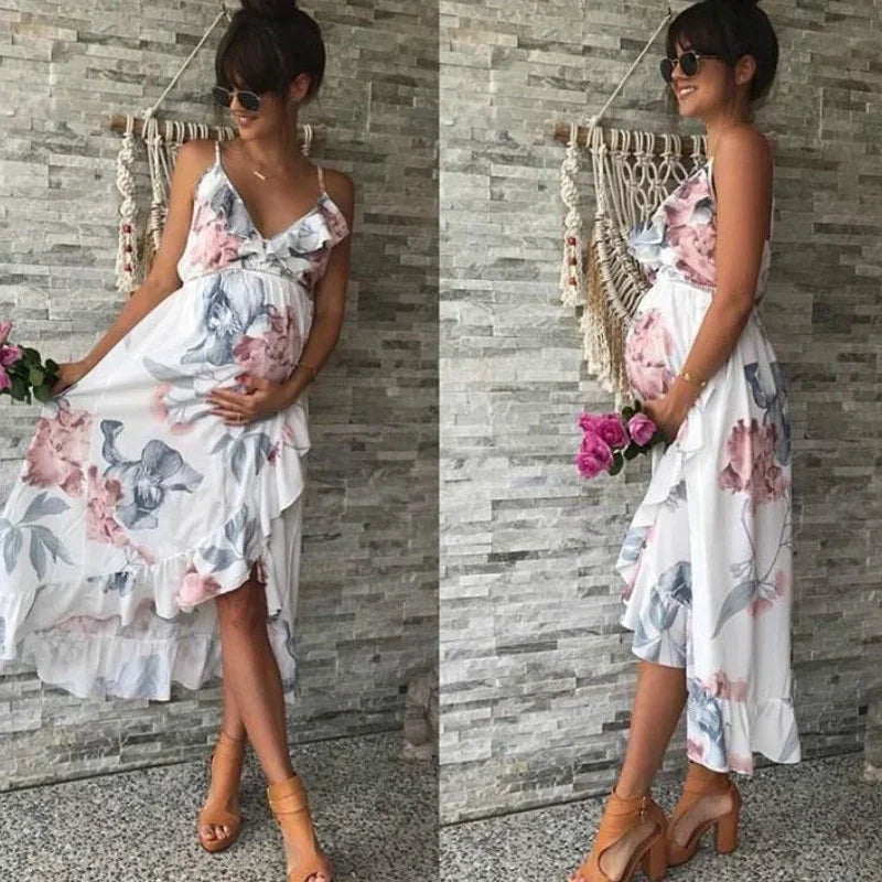 Floral Maternity Slip Dress