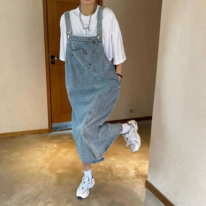 Spring Summer Denim Overall Dress