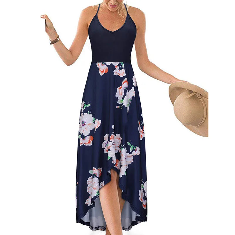 Elegant Casual Summer Printed Long Dress