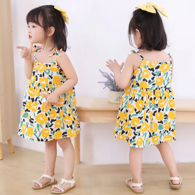 Summer Cute Girls Sleeveless Dress