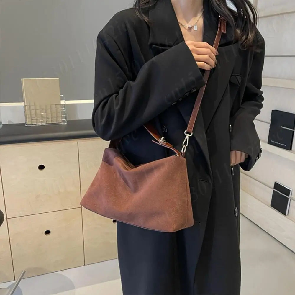 Women Suede Shoulder Bag