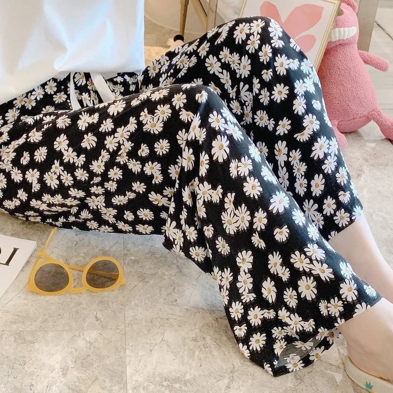 Loose Wide Leg Sleepwear Pants